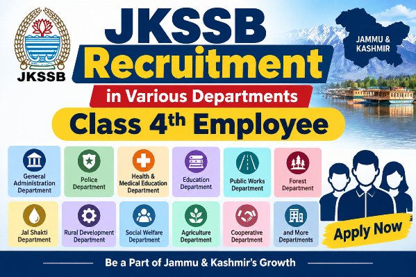 JKSSB Recruitment in Various Department , Advt No. 09/2026 1 JKSSB Recruitment