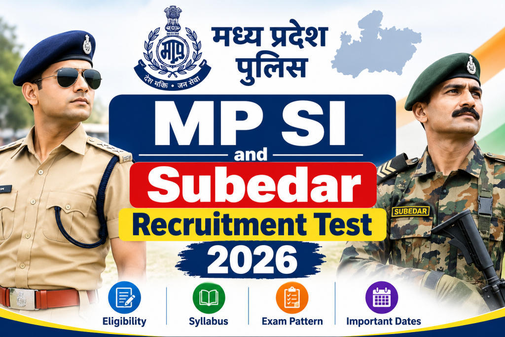MP SI and Subedar Recruitment