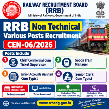 RRB Non Technical Posts Recruitment 2026